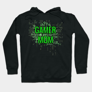 GAMER MOM Digital Green circuit Hoodie